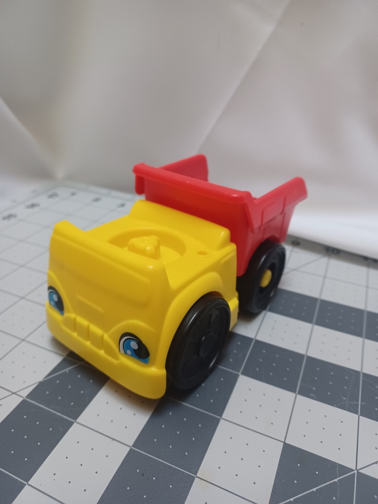 Fisher Price Little People Dump Truck Vehicle Kids Toy 2016 Mattel Red Yellow