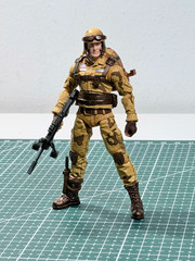 HIYA Exquisite Mini 1/18 G.I. Joe Dusty Desert Trooper Action Figure New Sealed