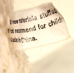Poodle Dog Plush Toy Cream Beige Beanie Puppy 6.5″ Yellow Bow Shaggy Vintage
