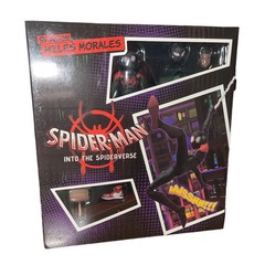 Spider-Man Action Figure Miles Morales Into The Spider Verse Toy Gift With Box