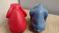 5 Vintage Plastic Rubber Squeak Squeeze Toy Lion King characters, Disney 90’s