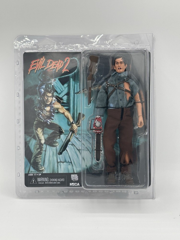 NIB Neca Evil Dead 2 Hero Ash Retro Cloth Sealed 8 Inch Action Figure 2014