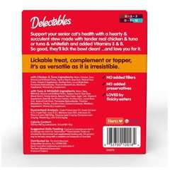 (4 pack) Delectables Stew Senior 10+ Variety Pack Lickable Cat Treats, 12-Pack