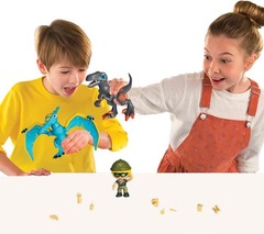 Action Heroes Dino Pack, mix and match figures, dinosaur toys for kids 4 years a