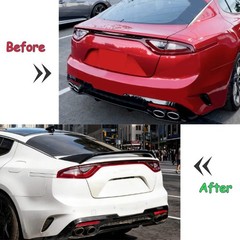 For KIA Stinger 2018 2019-2025 A Set Rear Trunk Wing Spoiler Scorpion GT Style G
