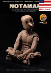Notaman 1/12 Male Flexible Strong Muscular Body Square Head 6”Action Figure Toy