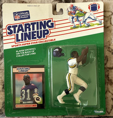 Kenner Starting Lineup 1989 NFL Edition Anthony Carter Figure Card & Helmet