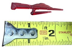 Unknown Action Figure Red Translucent Sci-Fi Ray Accessory Toy Part