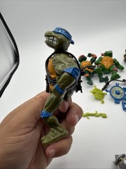 TMNT LEO DON RAPH MIKE Wacky Action LOT OF 5 Turtles Playmates 1989