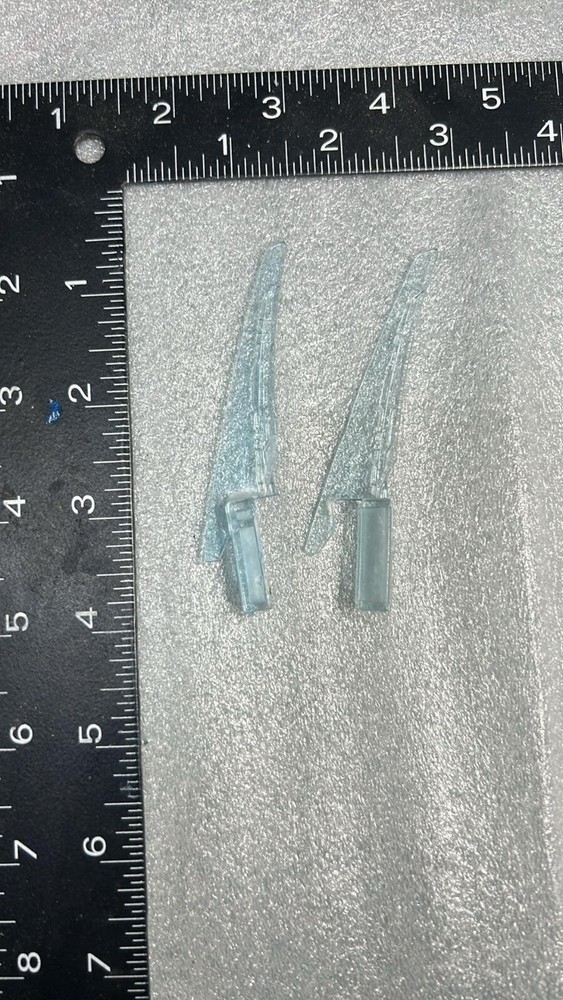 Clear Blue painted HAND Blade REPRO for Power Rangers Time Force Shadow Megazord