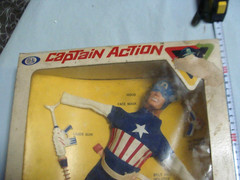 Ideal Captain Action Captain America Action Figure Deadstock Ages 15+ Used