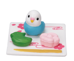 Cute Blind Box Capsule Tiny Toy Animal Parrot Bird 1 Random Food Mini Figure