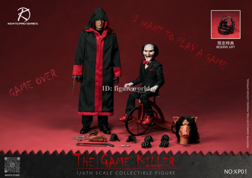 Kento pro Series KP01 1/6 Jigsaw Killer John Kramer Male Action Figure Model Toy