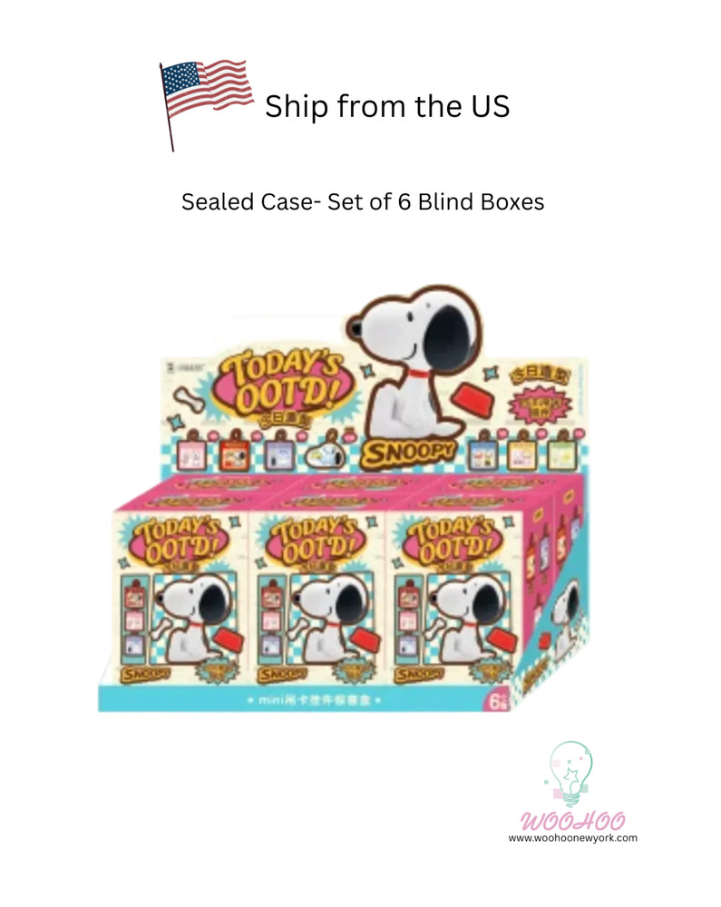 💡M&G Shop x Peanuts Snoopy Today’s OOTD Series Miniature Keychain Blind Box Toy