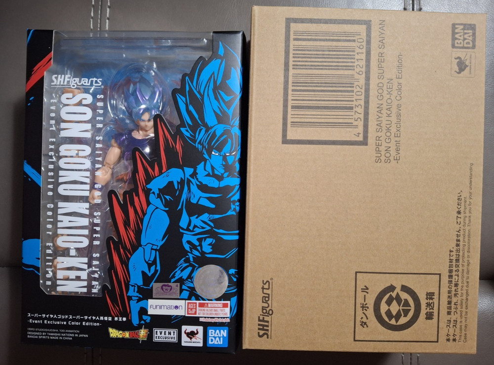 SH Figuarts Dragonball Z Super Saiyan God Son Goku Kaio-Ken Event Exclusive Edit