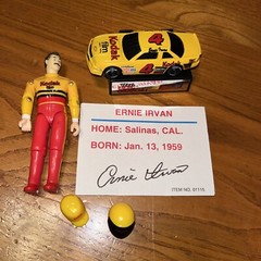 VTG 1991 Racing Champions NASCAR Superstars Ernie Irvan Figure Plus Car Set