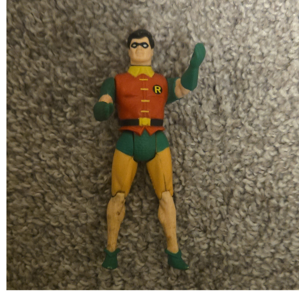 Robin Action Figure Plastic Material Red Green Yellow Black Beige Colors