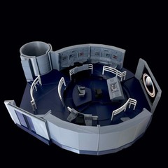 Custom USS Enterprise (NX-01) Bridge for 4.5 IN (1:16) FIGURE