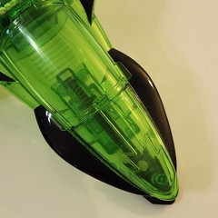 GREEN LANTERN Jet Airplane Transparent DC Comics Mattel 2009 Space Ship Missile