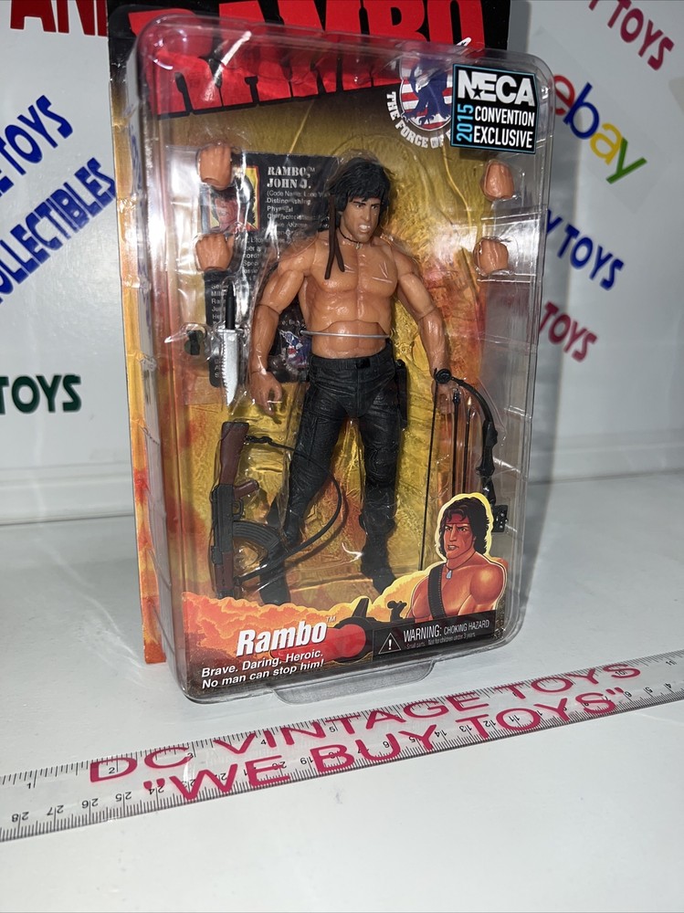 NECA RAMBO FORCE OF FREEDOM 7″ FIGURE EXCLUSIVE SYLVESTER STALLONE SDCC 2017