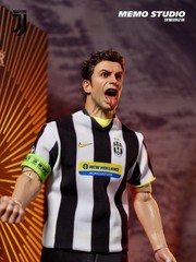Football Stars Memoirs Studio 1/6 Del Piero Figure Roaring Head