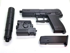 MGS1 SOCOM MK23 C Pisol Moving slide & trigger 1:1 Prop Cosplay Costume