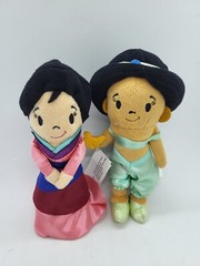 Plush Disney Princess Stylized Mini 6” Bean Plush Lot of 2