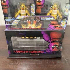 FNAF Five Nights at Freddy’s Jazwares Classic Chica Office Set 5″ Figure DAMAGE