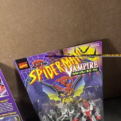 COMPLETE SET VAMPIRE WARS ACTION FIGURE LOT SPIDER-MAN BLADE MORBIUS NEW TOY BIZ