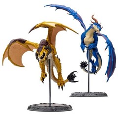 McFarlane Toys Bronze Proto-Drake and Blue Highland Drake 2pk 1:12 Gold Label