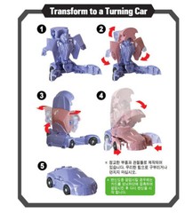 Turning Mecard EVAN Blue ver Main Hero Transforming Korean Robot Car Mecanimal
