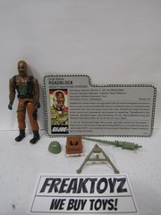 1984 GI Joe Roadblock, Not Packaged Complete W/ File Card