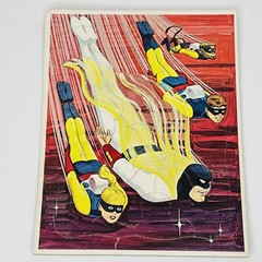 Complete Whitman Space Ghost Frame Tray Puzzles Box Set 4 Hanna Barbera Vintage