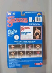 MATTEL LJN WWE SUPERSTARS KING KONG BUNDY SERIES 2 BLACK CARD chase Figure