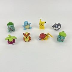 Pokemon Mixed Figures Pikachu Squirtle Bulbasaur Lot of 8 Loose