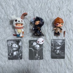 Lot of 3 Hirono Monsters Carnival Series Killer Bunny Grim Reaper Zombie