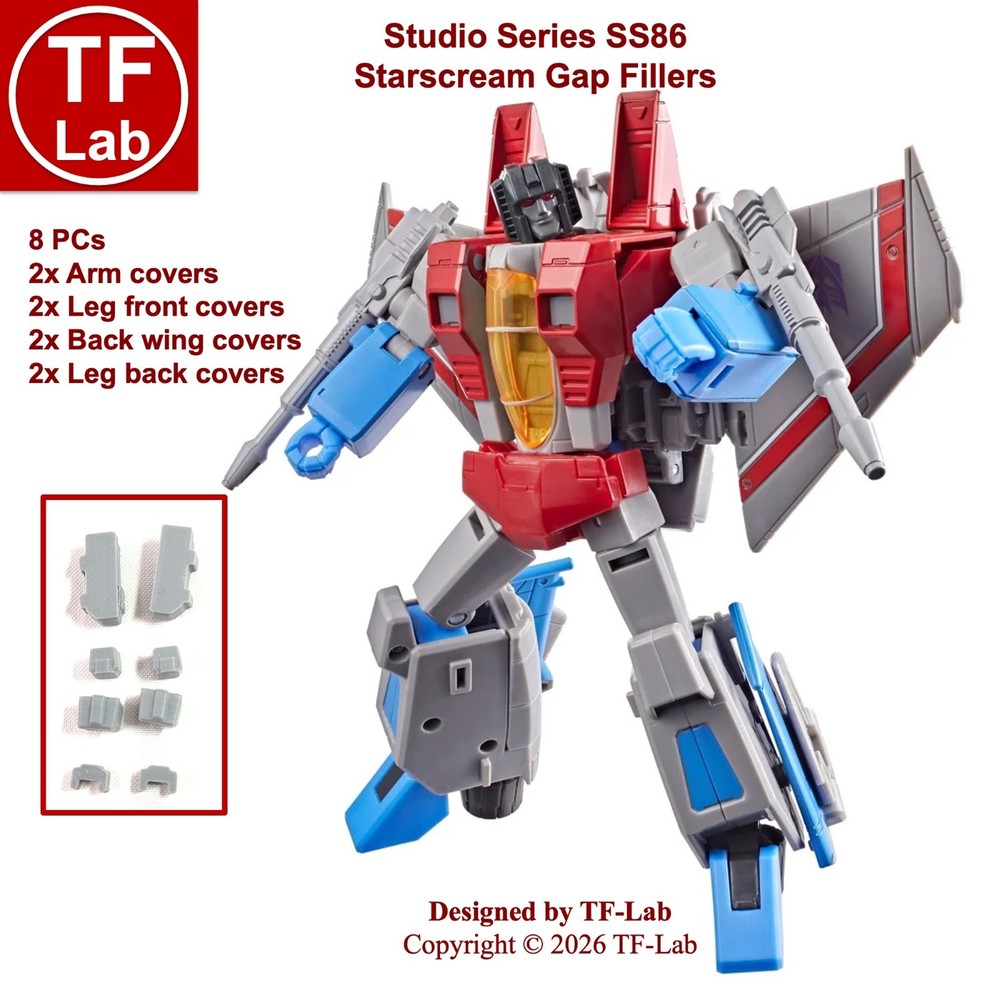 Studio Series Movie SS86 MTMTE Starscream Upgrade Kit Gap Fillers Transformers