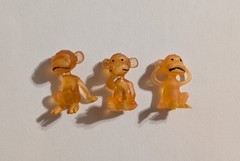 See No, Speak No, Hear No Evil Mini Monkey Figures – Fun Vending Prize Novelties