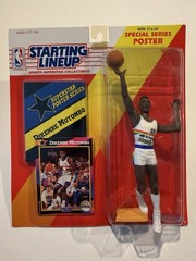 💥🏀 1992 DIKEMBE MUTOMBO Starting Lineup, Denver Nuggets, Card & Poster 🏀💥