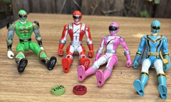 VTG Green, Red, Pink, Blue Power Rangers 4Pc – GDJ-P-378