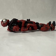 Red/Black/Silver Armored Soldier Character Action Figure Plastic Toy