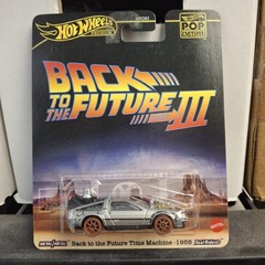 Hot Wheels Pop Culture Back to the Future TIME MACHINE 1955 DeLorean JBL76
