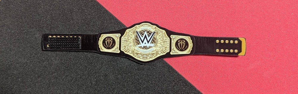Custom WWE World Heavyweight Reigns sideplates Belt for 6″ (figures not included