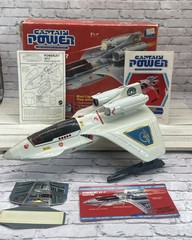 Vintage 1987 Mattel Captain Power Powerjet XT-7 Complete W/ Original Box