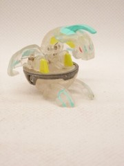 Vintage Bakugan B1 Clear Ventus Dragonoid Translucent 580G + Dragonoid Card