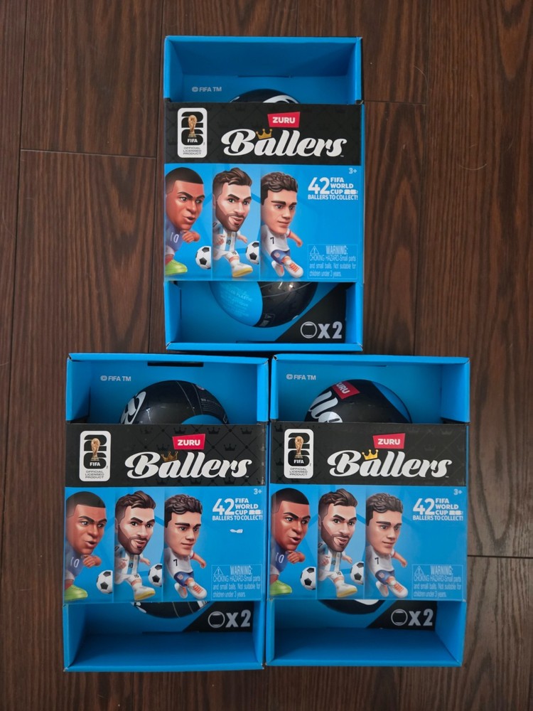 Zuru Ballers World Cup Lot – Soccer Football Collectible Sports Toy (3) 2 Packs