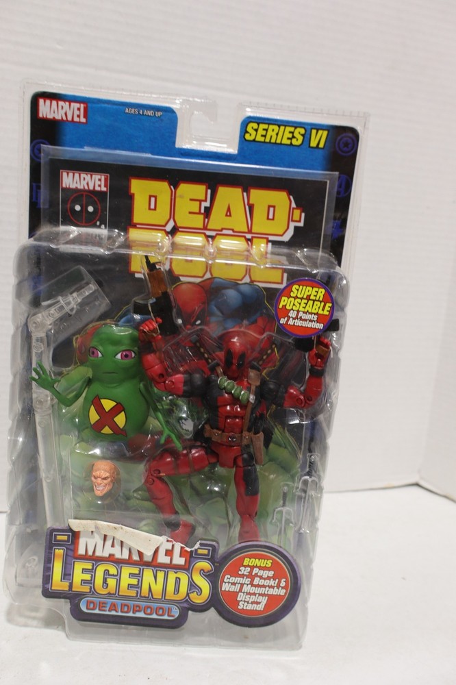 ToyBiz Marvel Legends Series 6 Deadpool & Doop 6″ Figure 2004 New SHELF WEAR