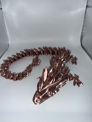 3D Printed Crystal Dragon Flexible Full Articulated Dragon Desk Toy Decoration