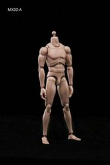 MX02-A 12″ Europe Skin Male Action Figure Body For 1/6 Head Sculpt Model Toy US