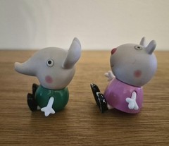 Official Peppa Pig 5 Figure Lot George Edmond Elephant Suzy Sheep ABD Ltd 2.5″